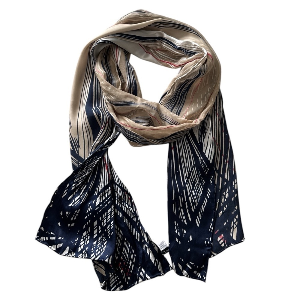 Talbots Silk Blend Oblong Scarf, New With Tags